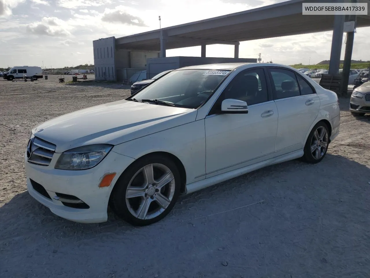 2011 Mercedes-Benz C 300 VIN: WDDGF5EB8BA417339 Lot: 80953724