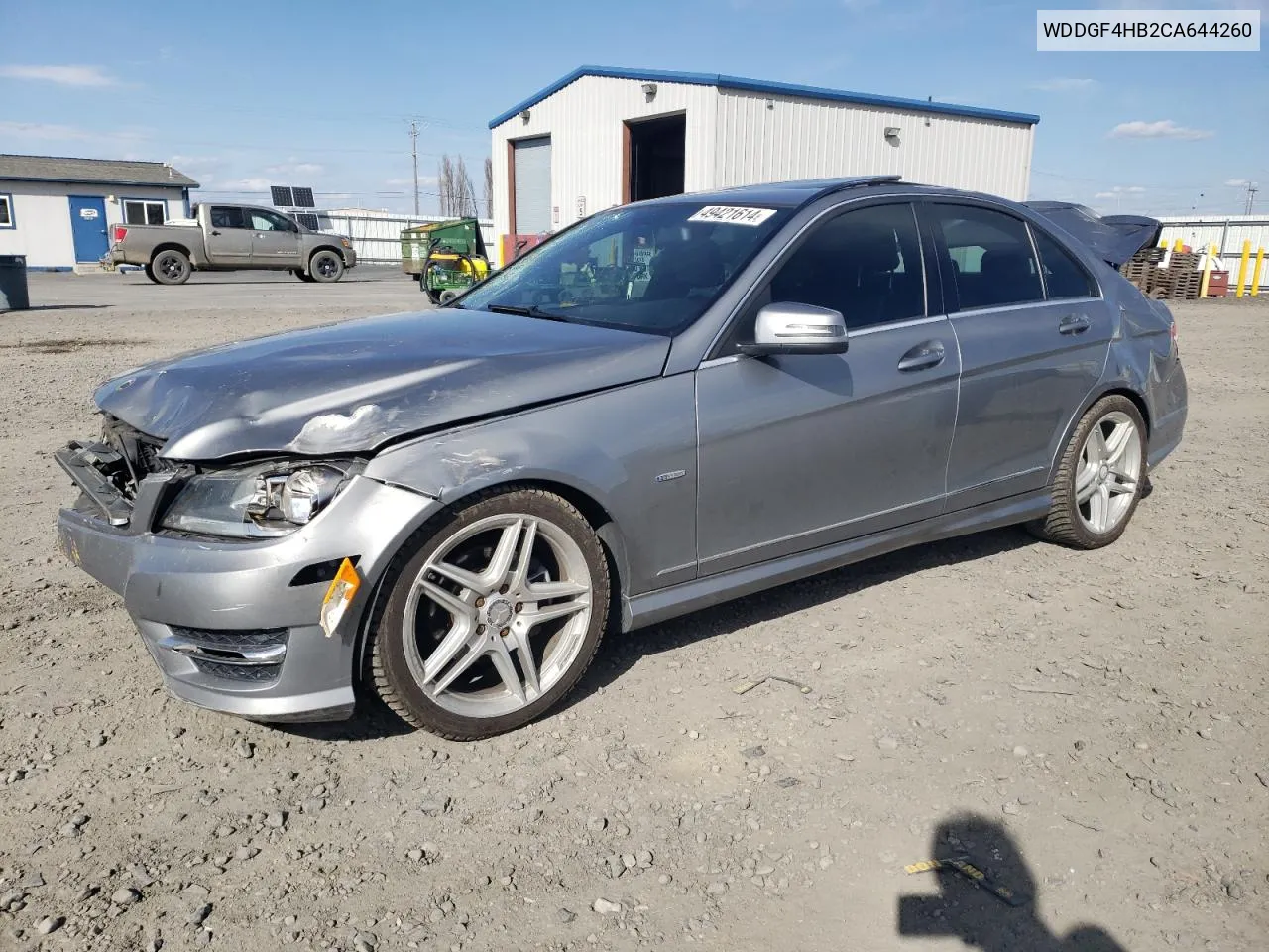 2012 Mercedes-Benz C 250 VIN: WDDGF4HB2CA644260 Lot: 49421614