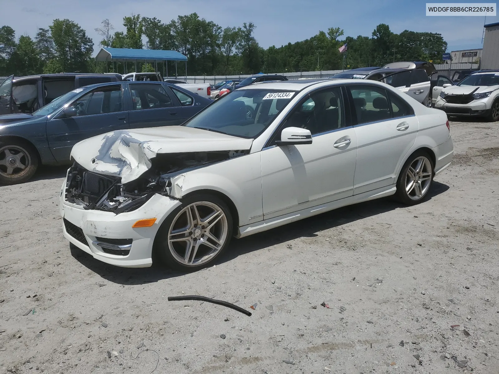 2012 Mercedes-Benz C 300 4Matic VIN: WDDGF8BB6CR226785 Lot: 56124334