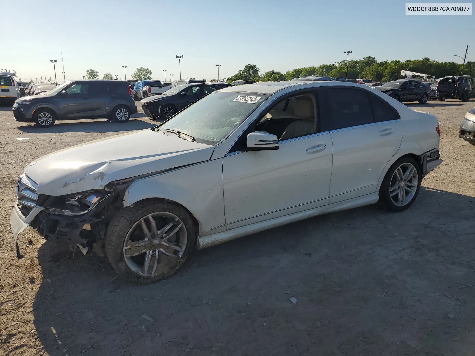 2012 Mercedes-Benz C 300 4Matic VIN: WDDGF8BB7CA709877 Lot: 57932244