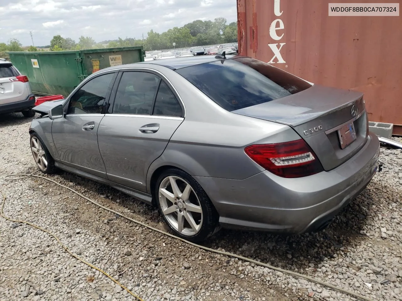 2012 Mercedes-Benz C 300 4Matic VIN: WDDGF8BB0CA707324 Lot: 59494184