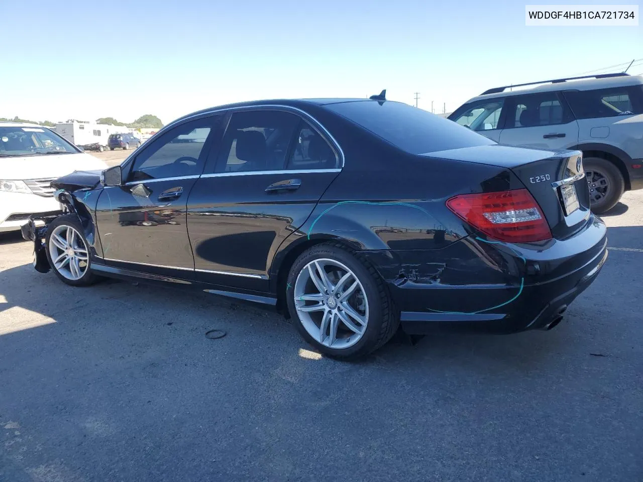 2012 Mercedes-Benz C 250 VIN: WDDGF4HB1CA721734 Lot: 59683464