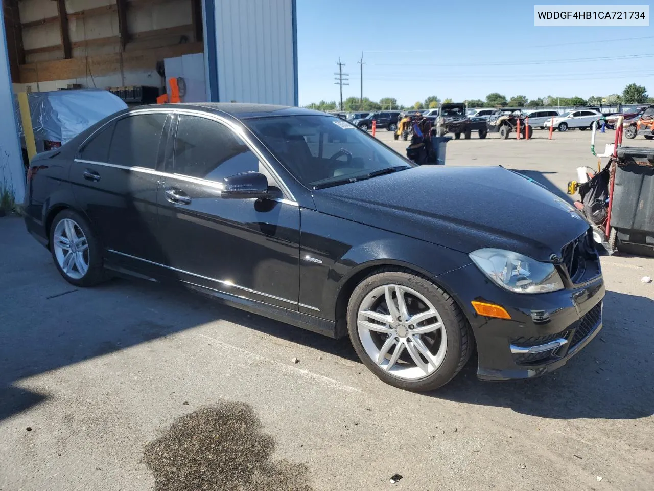 2012 Mercedes-Benz C 250 VIN: WDDGF4HB1CA721734 Lot: 59683464