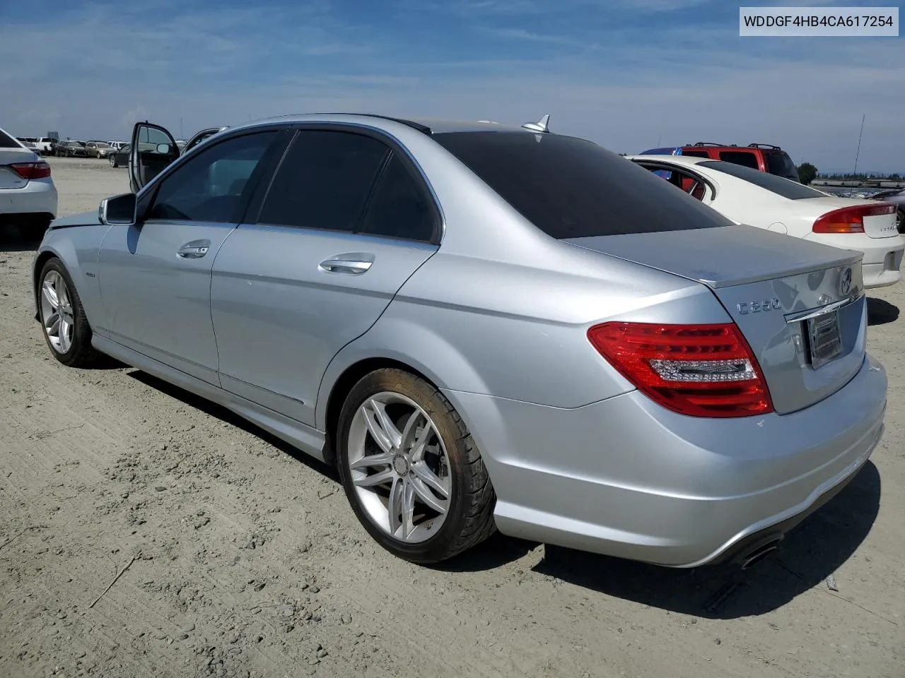 2012 Mercedes-Benz C 250 VIN: WDDGF4HB4CA617254 Lot: 59868664