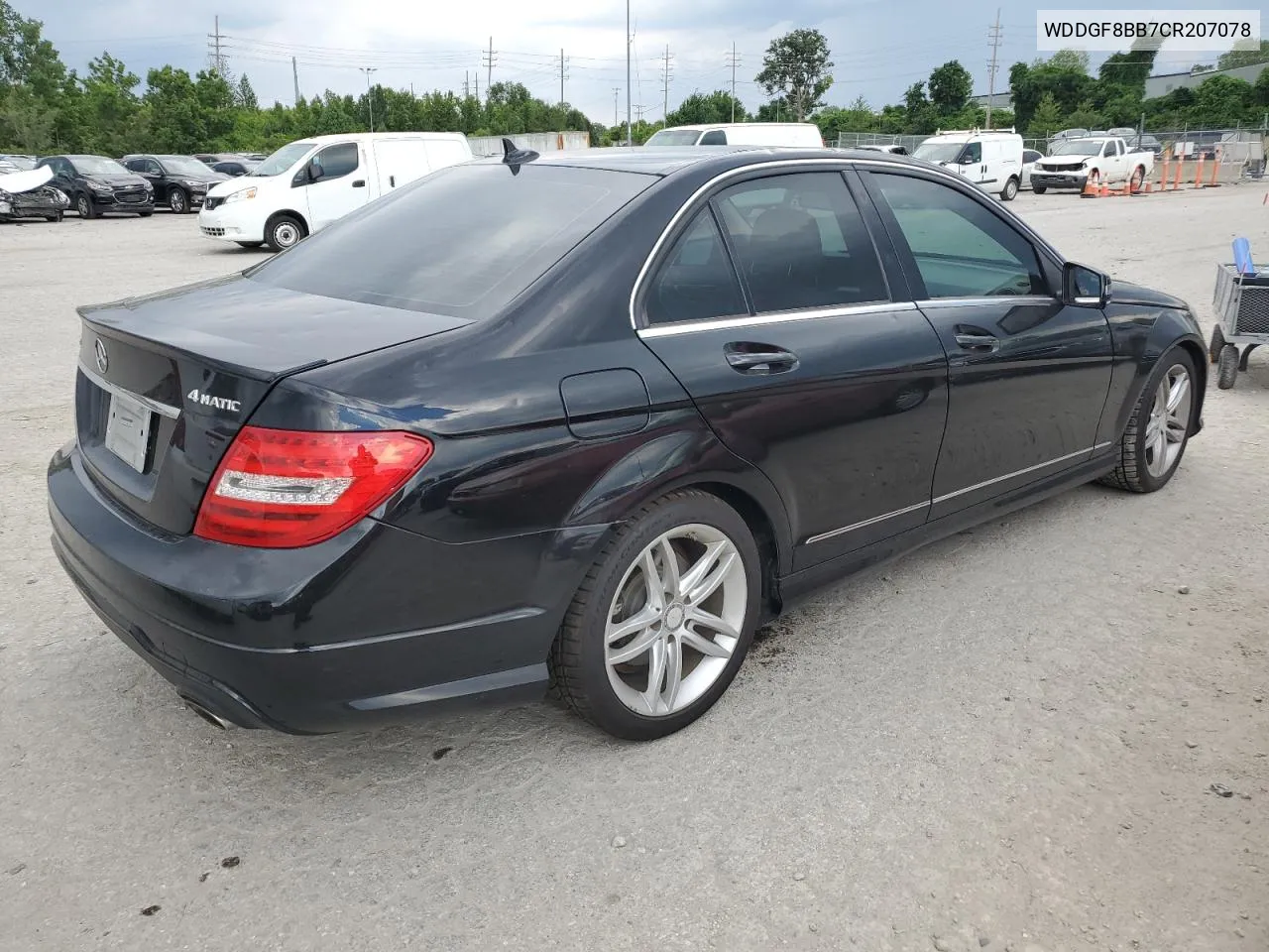 2012 Mercedes-Benz C 300 4Matic VIN: WDDGF8BB7CR207078 Lot: 60086764