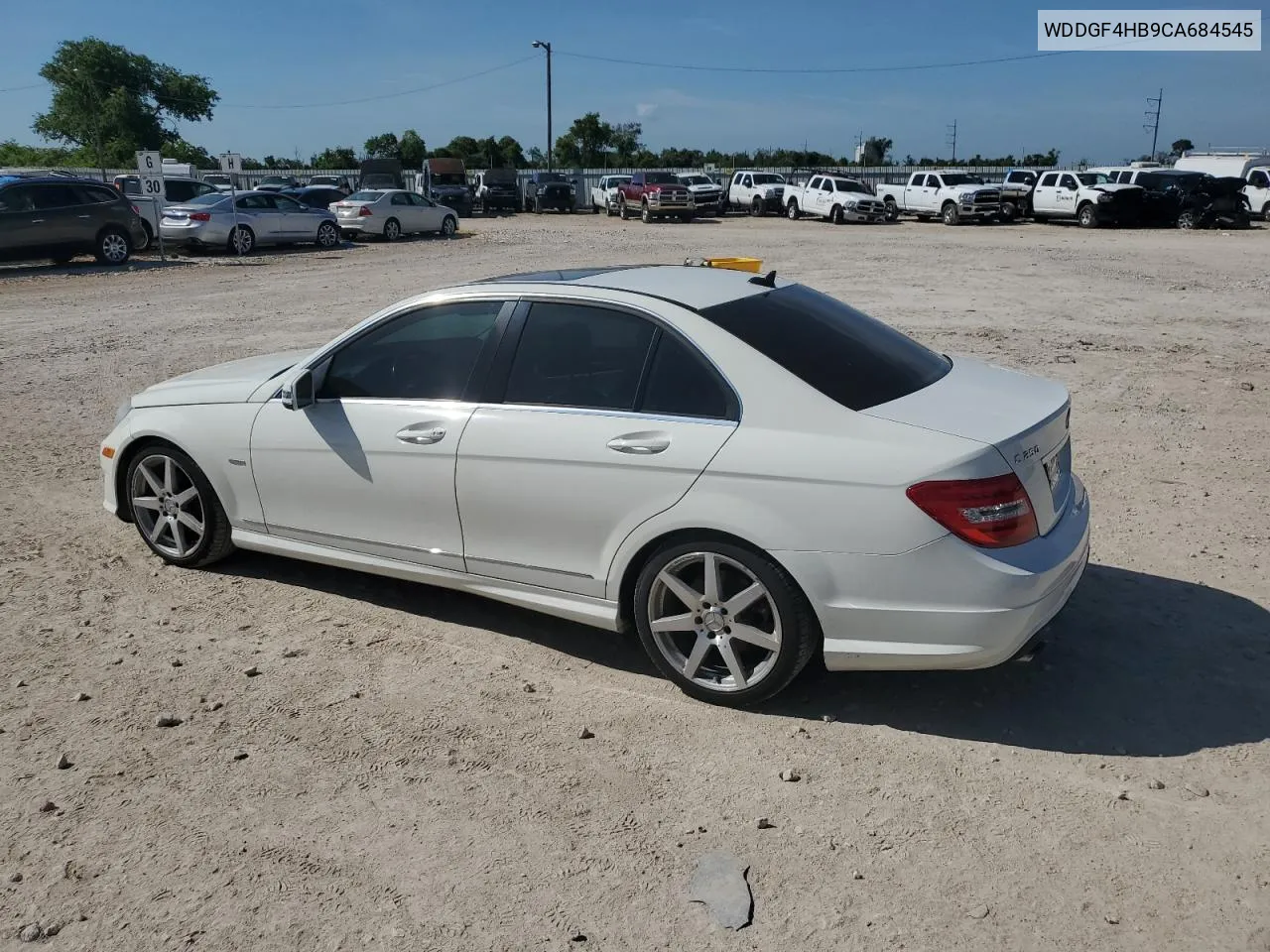 2012 Mercedes-Benz C 250 VIN: WDDGF4HB9CA684545 Lot: 60353124