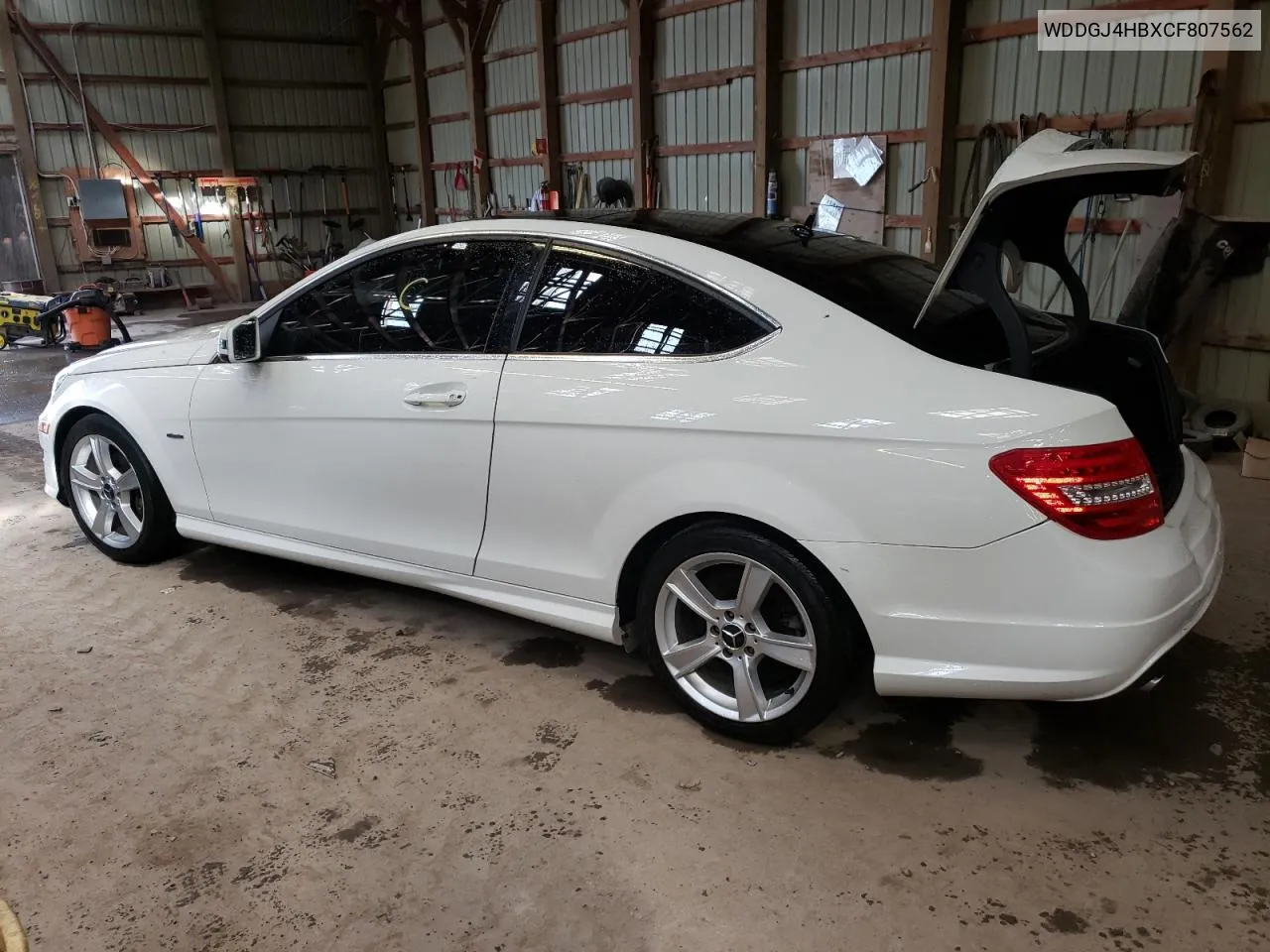 2012 Mercedes-Benz C 250 VIN: WDDGJ4HBXCF807562 Lot: 62090064