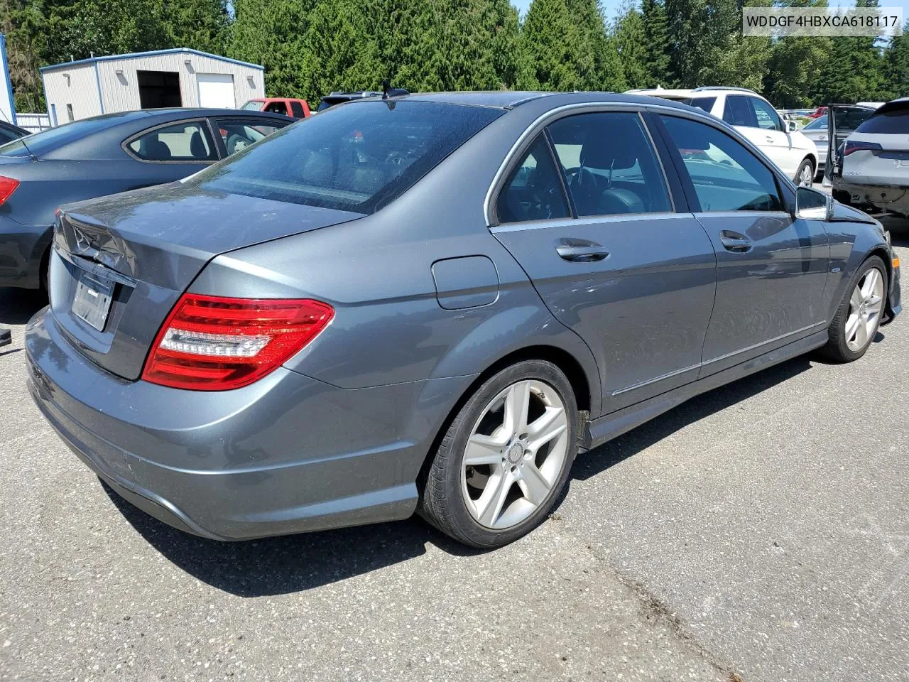 2012 Mercedes-Benz C 250 VIN: WDDGF4HBXCA618117 Lot: 62752864