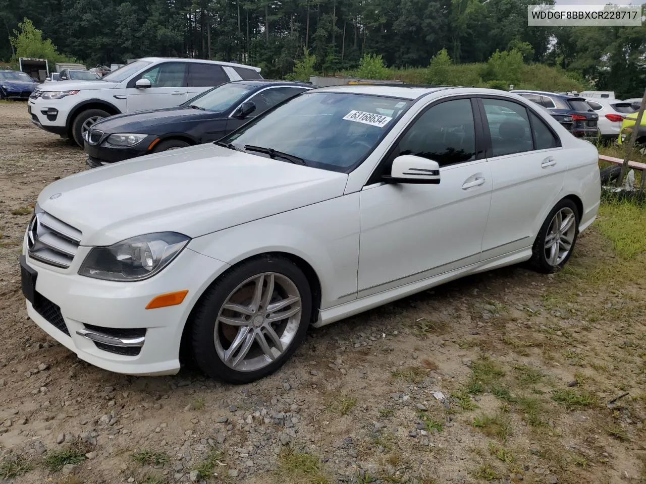 2012 Mercedes-Benz C 300 4Matic VIN: WDDGF8BBXCR228717 Lot: 63168634