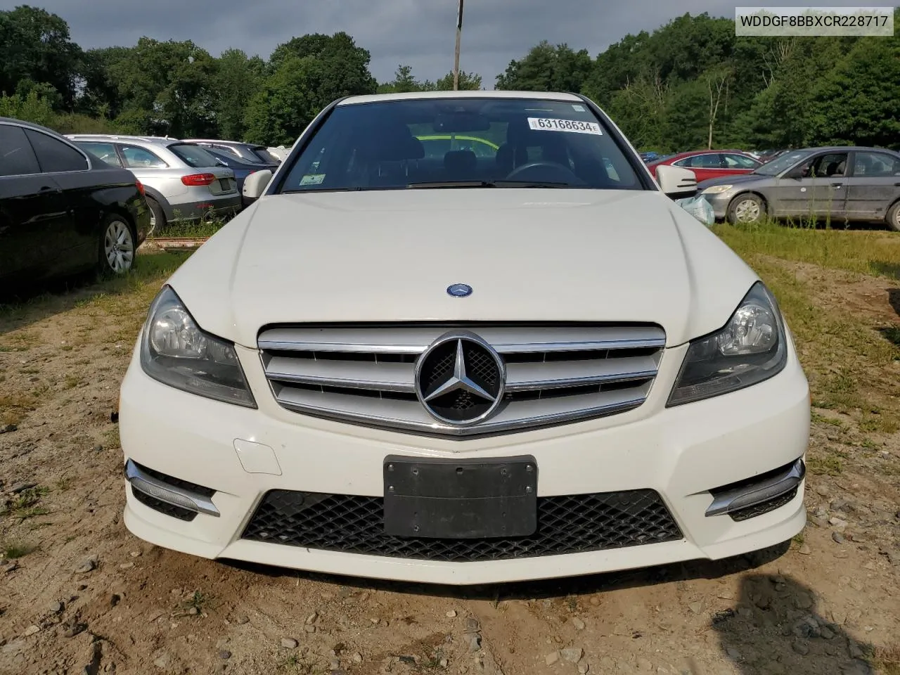 2012 Mercedes-Benz C 300 4Matic VIN: WDDGF8BBXCR228717 Lot: 63168634