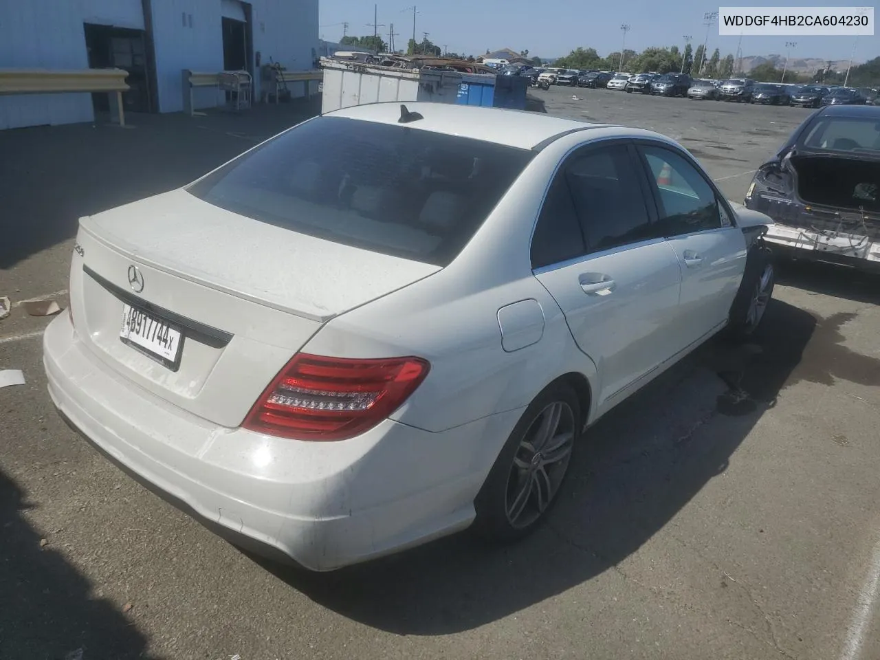 2012 Mercedes-Benz C 250 VIN: WDDGF4HB2CA604230 Lot: 64664014