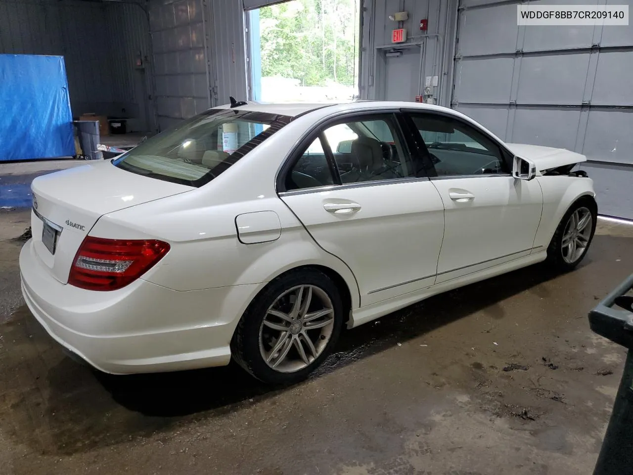 2012 Mercedes-Benz C 300 4Matic VIN: WDDGF8BB7CR209140 Lot: 65127444