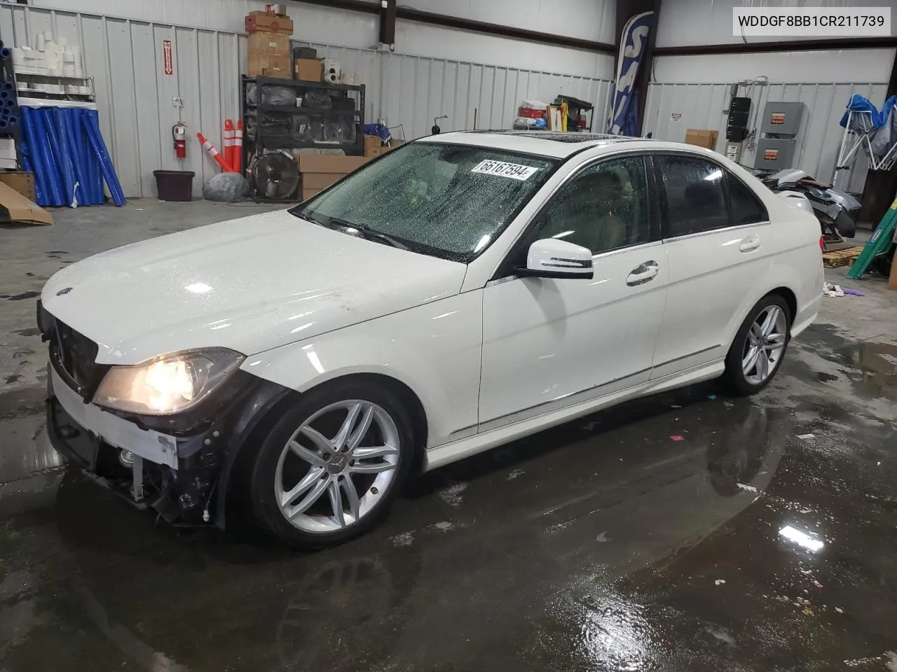 2012 Mercedes-Benz C 300 4Matic VIN: WDDGF8BB1CR211739 Lot: 66167594