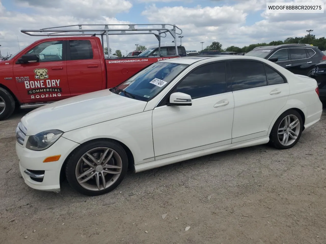 2012 Mercedes-Benz C 300 4Matic VIN: WDDGF8BB8CR209275 Lot: 66717484