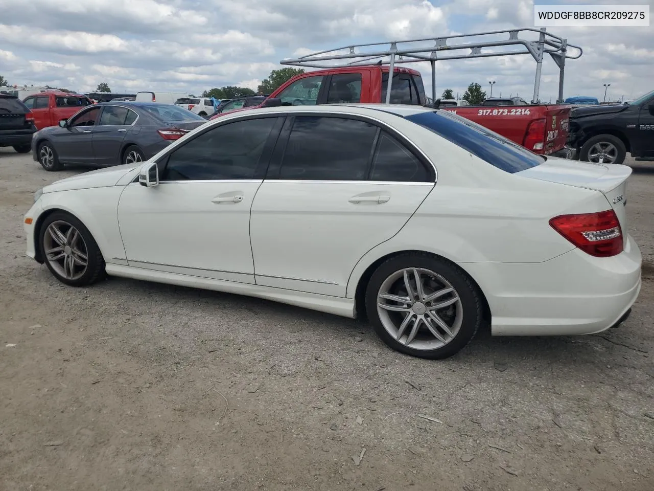 2012 Mercedes-Benz C 300 4Matic VIN: WDDGF8BB8CR209275 Lot: 66717484