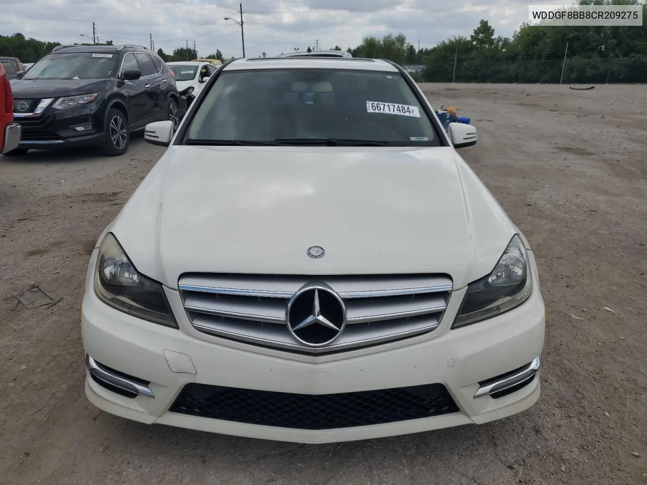 2012 Mercedes-Benz C 300 4Matic VIN: WDDGF8BB8CR209275 Lot: 66717484