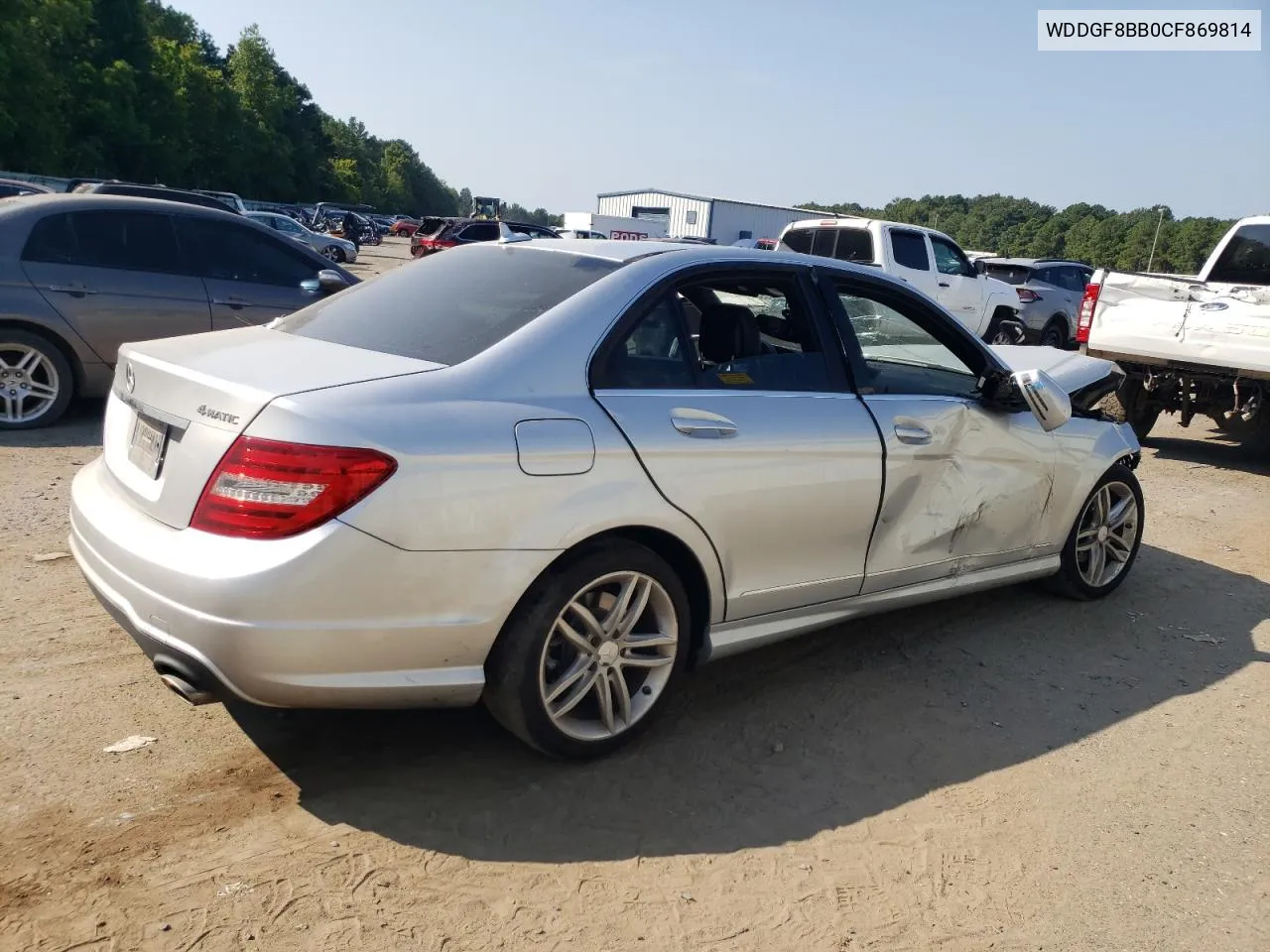 2012 Mercedes-Benz C 300 4Matic VIN: WDDGF8BB0CF869814 Lot: 67133674