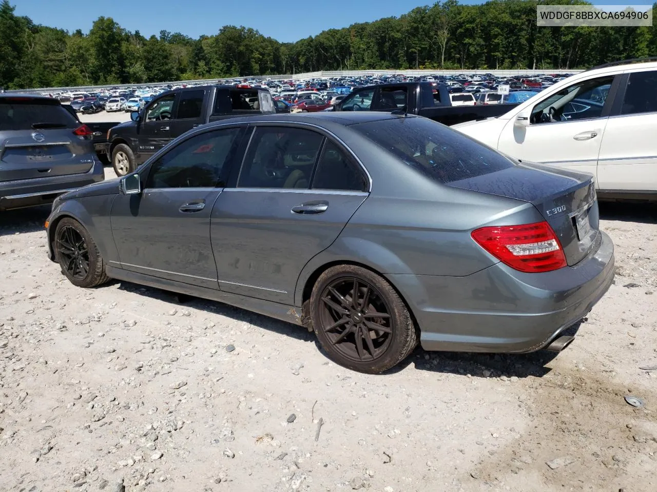 2012 Mercedes-Benz C 300 4Matic VIN: WDDGF8BBXCA694906 Lot: 67668794