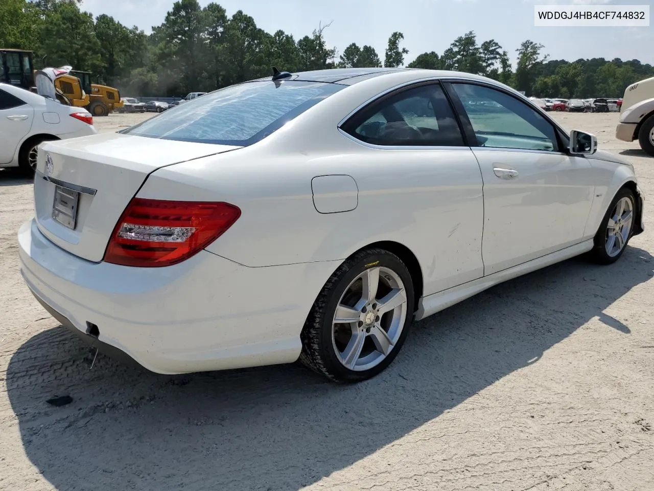 2012 Mercedes-Benz C 250 VIN: WDDGJ4HB4CF744832 Lot: 67691414