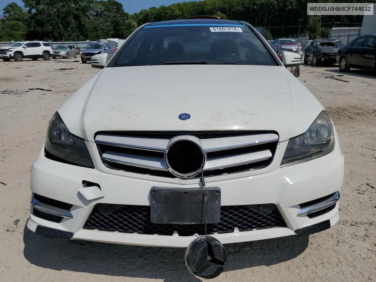 2012 Mercedes-Benz C 250 VIN: WDDGJ4HB4CF744832 Lot: 67691414