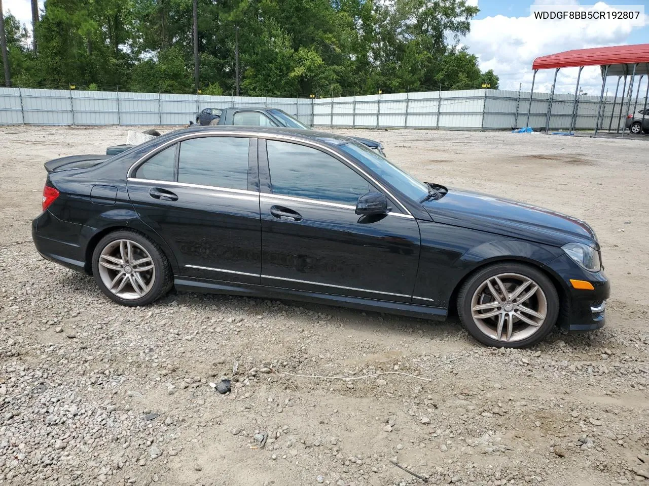 2012 Mercedes-Benz C 300 4Matic VIN: WDDGF8BB5CR192807 Lot: 67971594