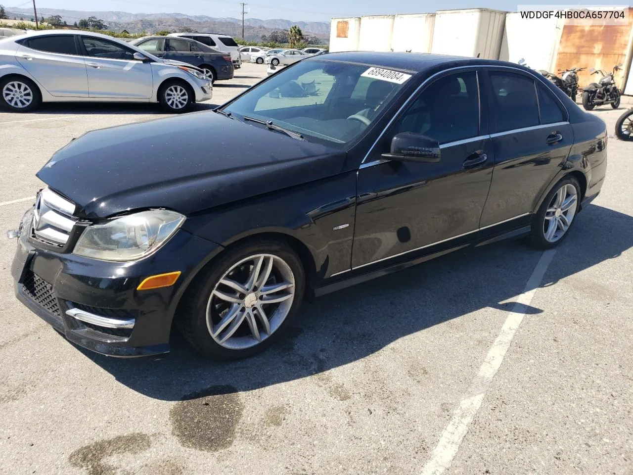 2012 Mercedes-Benz C 250 VIN: WDDGF4HB0CA657704 Lot: 68940084