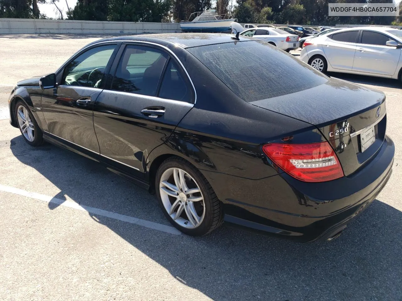 2012 Mercedes-Benz C 250 VIN: WDDGF4HB0CA657704 Lot: 68940084