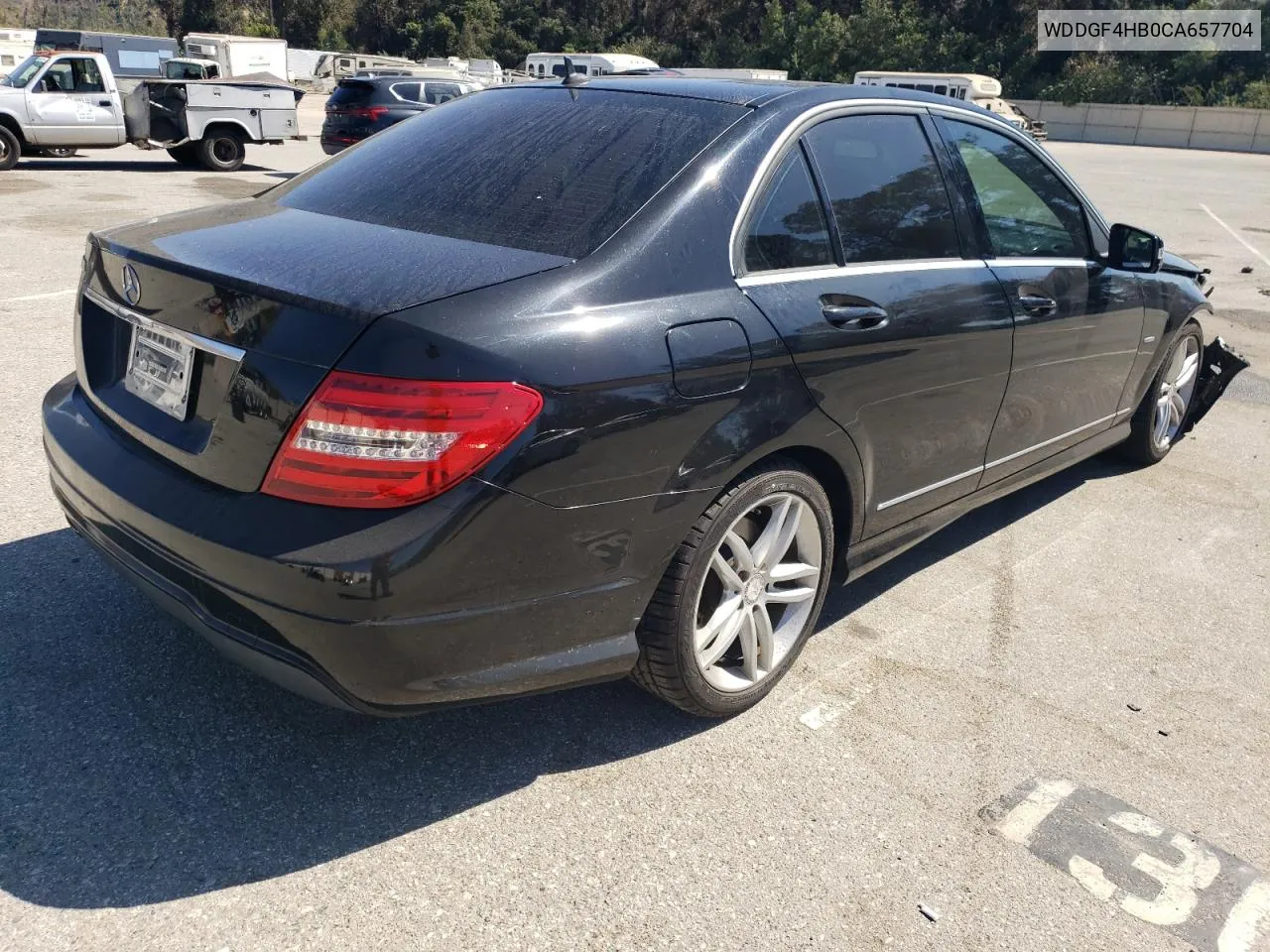 2012 Mercedes-Benz C 250 VIN: WDDGF4HB0CA657704 Lot: 68940084