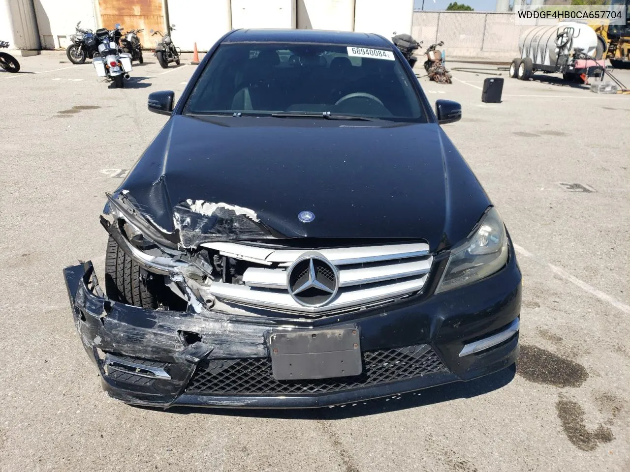 2012 Mercedes-Benz C 250 VIN: WDDGF4HB0CA657704 Lot: 68940084