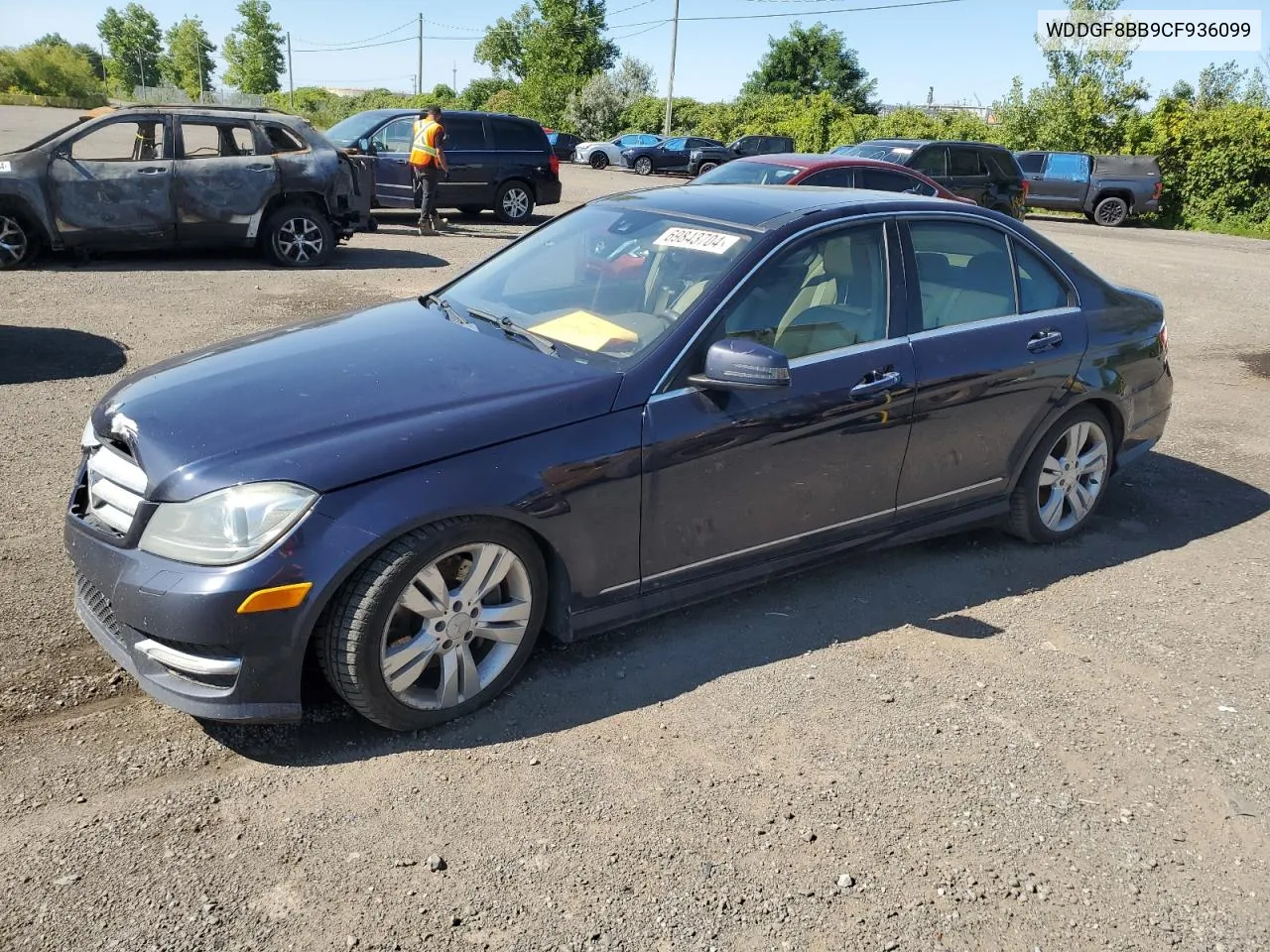 2012 Mercedes-Benz C 300 4Matic VIN: WDDGF8BB9CF936099 Lot: 69843704