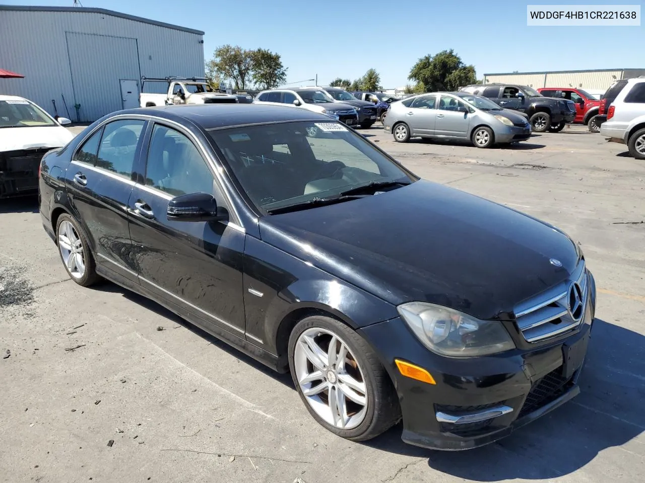 2012 Mercedes-Benz C 250 VIN: WDDGF4HB1CR221638 Lot: 70305954