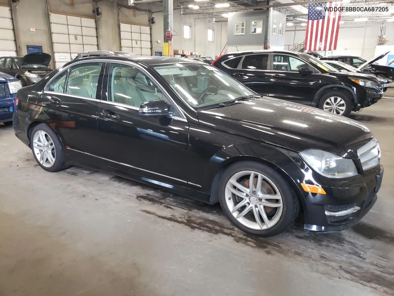 2012 Mercedes-Benz C 300 4Matic VIN: WDDGF8BB0CA687205 Lot: 70424754