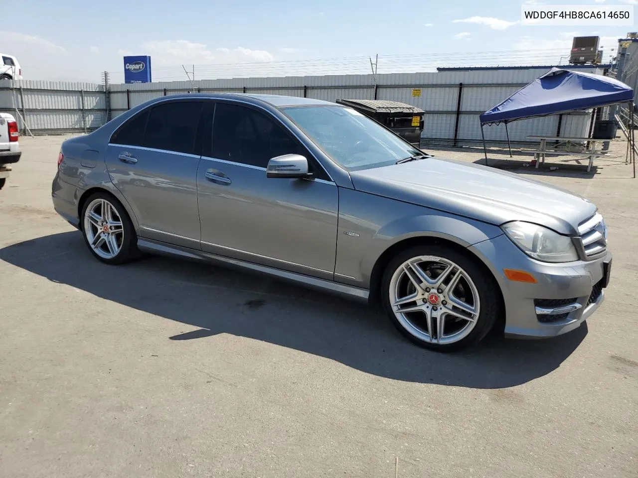 2012 Mercedes-Benz C 250 VIN: WDDGF4HB8CA614650 Lot: 70820614