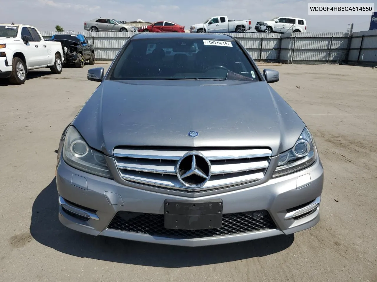 2012 Mercedes-Benz C 250 VIN: WDDGF4HB8CA614650 Lot: 70820614