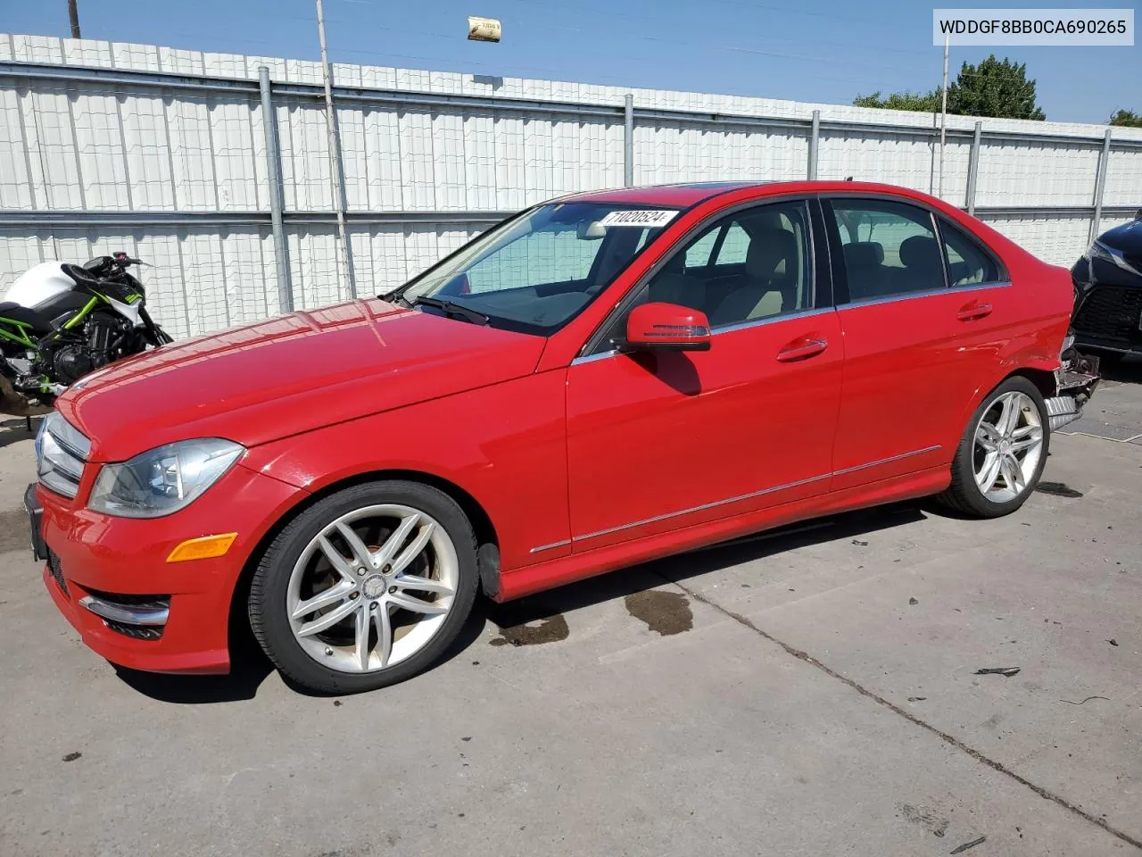 2012 Mercedes-Benz C 300 4Matic VIN: WDDGF8BB0CA690265 Lot: 71020524