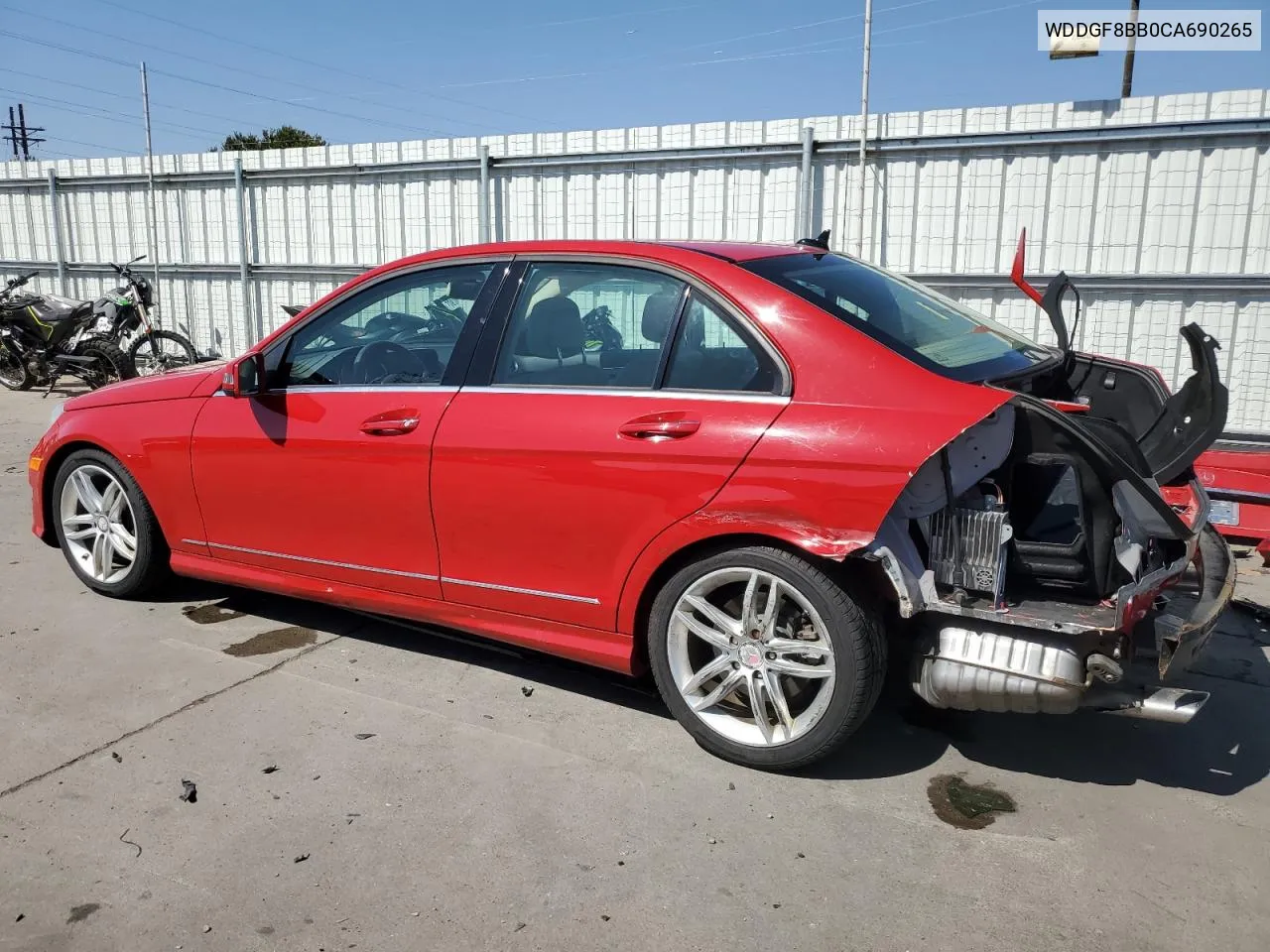 2012 Mercedes-Benz C 300 4Matic VIN: WDDGF8BB0CA690265 Lot: 71020524