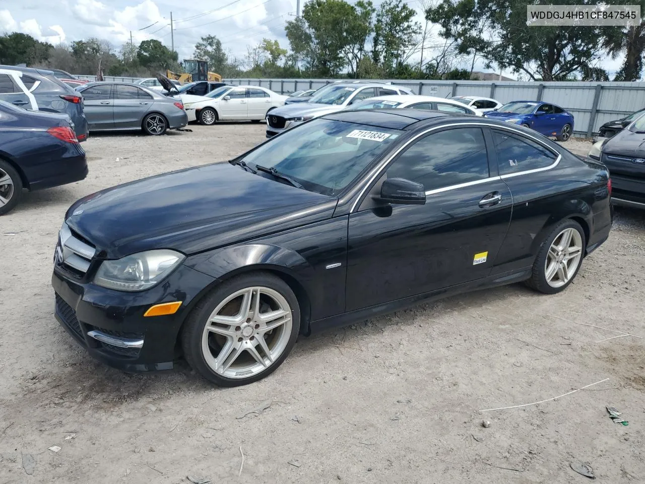 2012 Mercedes-Benz C 250 VIN: WDDGJ4HB1CF847545 Lot: 71121834