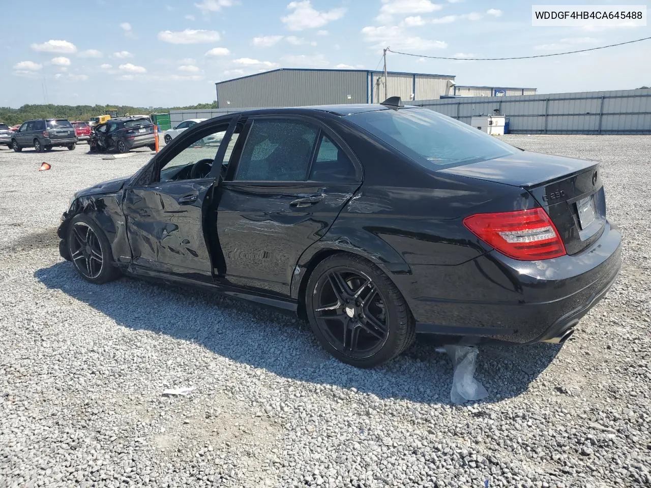 2012 Mercedes-Benz C 250 VIN: WDDGF4HB4CA645488 Lot: 71264804