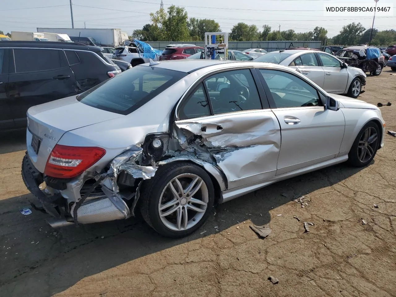 2012 Mercedes-Benz C 300 4Matic VIN: WDDGF8BB9CA619467 Lot: 71286564