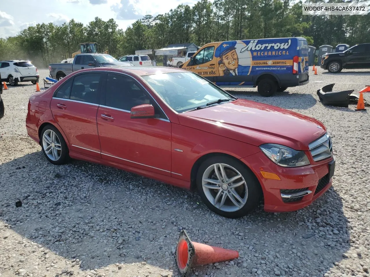 2012 Mercedes-Benz C 250 VIN: WDDGF4HB4CA637472 Lot: 71404094