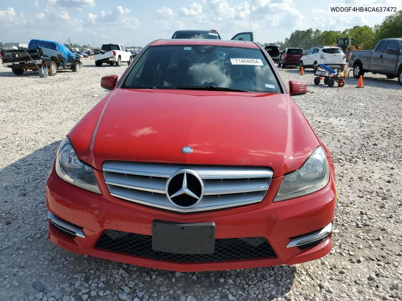 2012 Mercedes-Benz C 250 VIN: WDDGF4HB4CA637472 Lot: 71404094