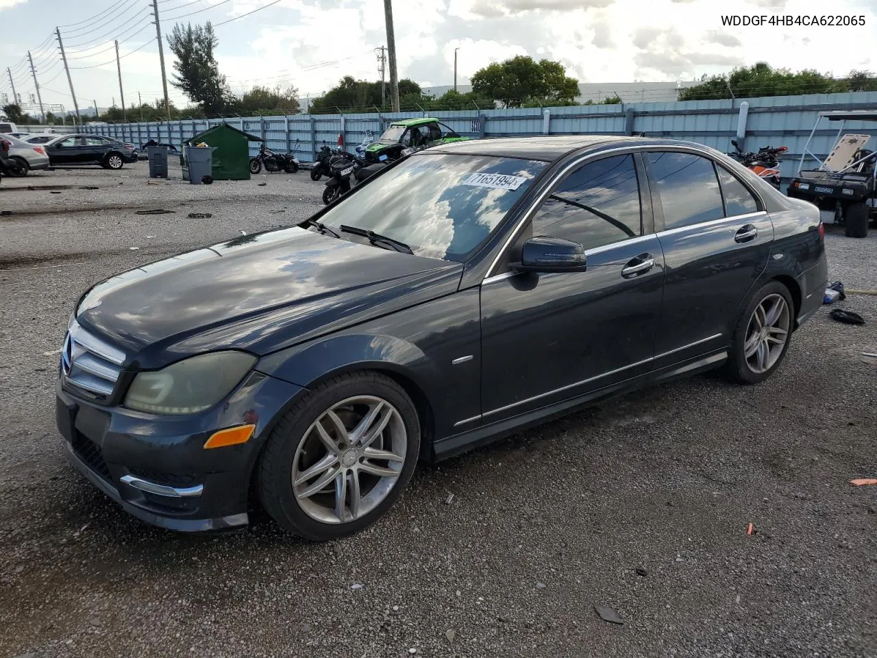 2012 Mercedes-Benz C 250 VIN: WDDGF4HB4CA622065 Lot: 71651994