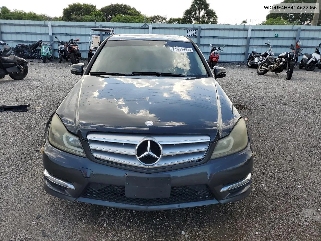 2012 Mercedes-Benz C 250 VIN: WDDGF4HB4CA622065 Lot: 71651994