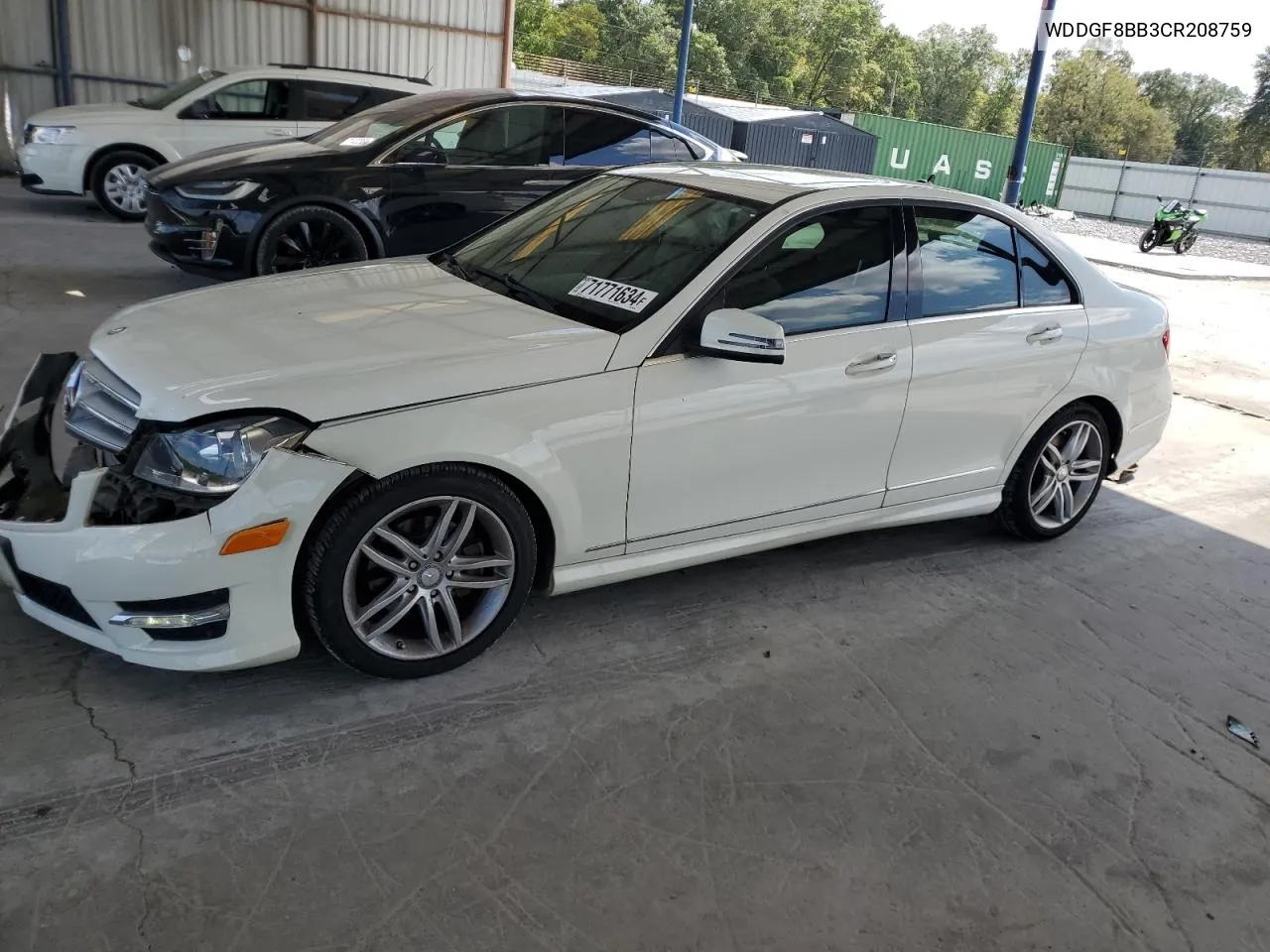 2012 Mercedes-Benz C 300 4Matic VIN: WDDGF8BB3CR208759 Lot: 71771634