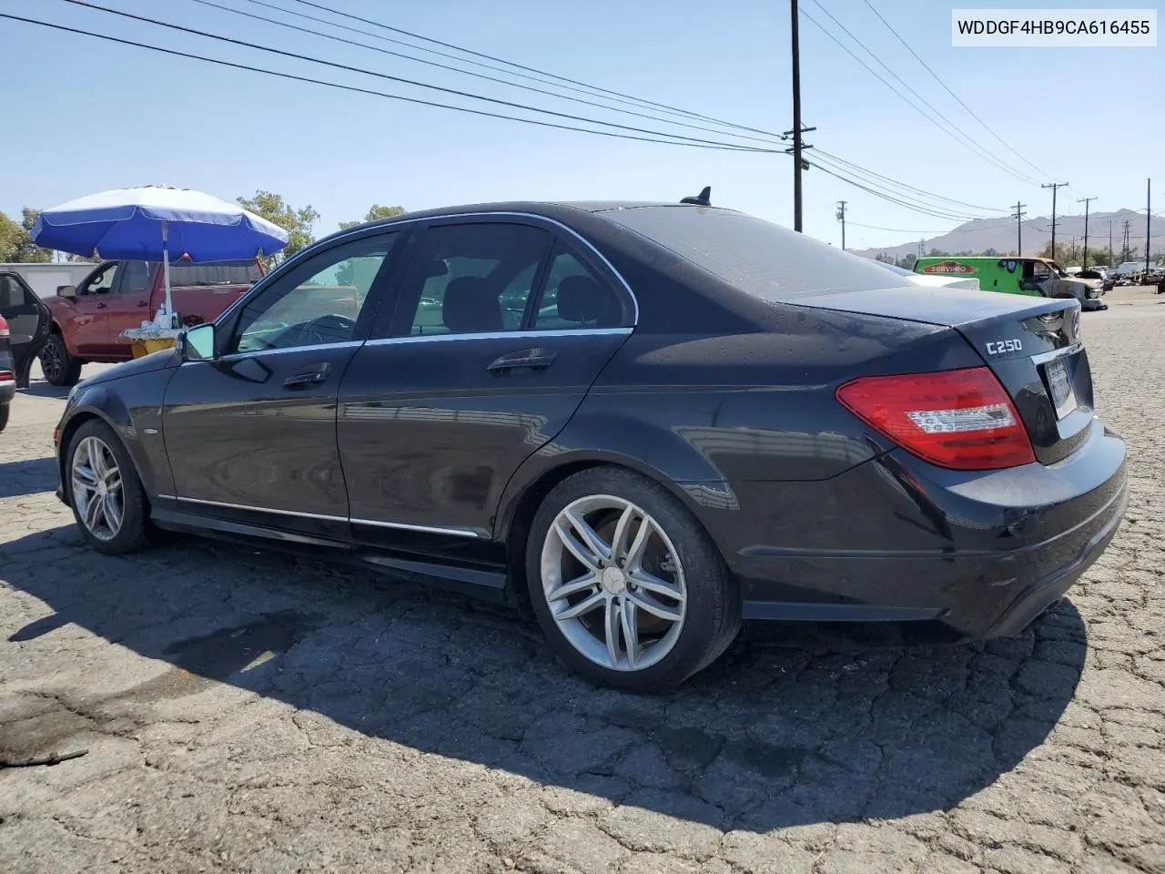 2012 Mercedes-Benz C 250 VIN: WDDGF4HB9CA616455 Lot: 71857174