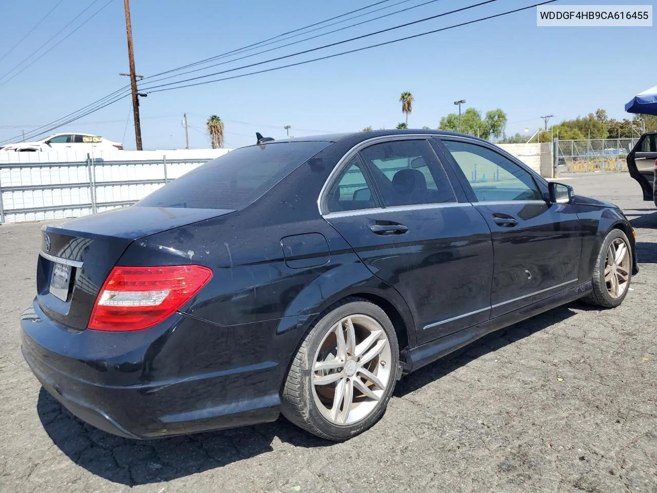 2012 Mercedes-Benz C 250 VIN: WDDGF4HB9CA616455 Lot: 71857174