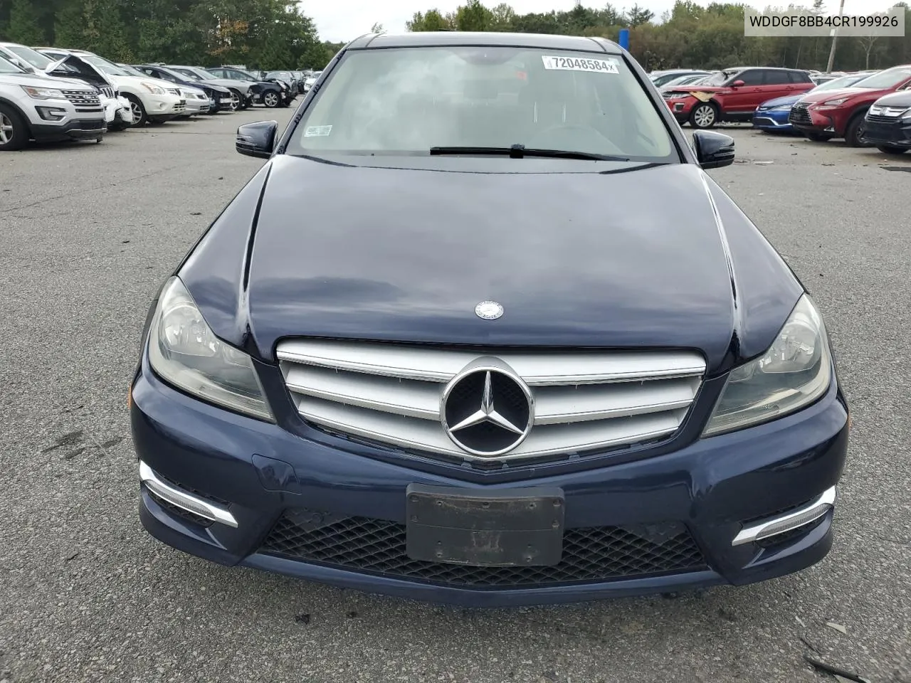 2012 Mercedes-Benz C 300 4Matic VIN: WDDGF8BB4CR199926 Lot: 72048584