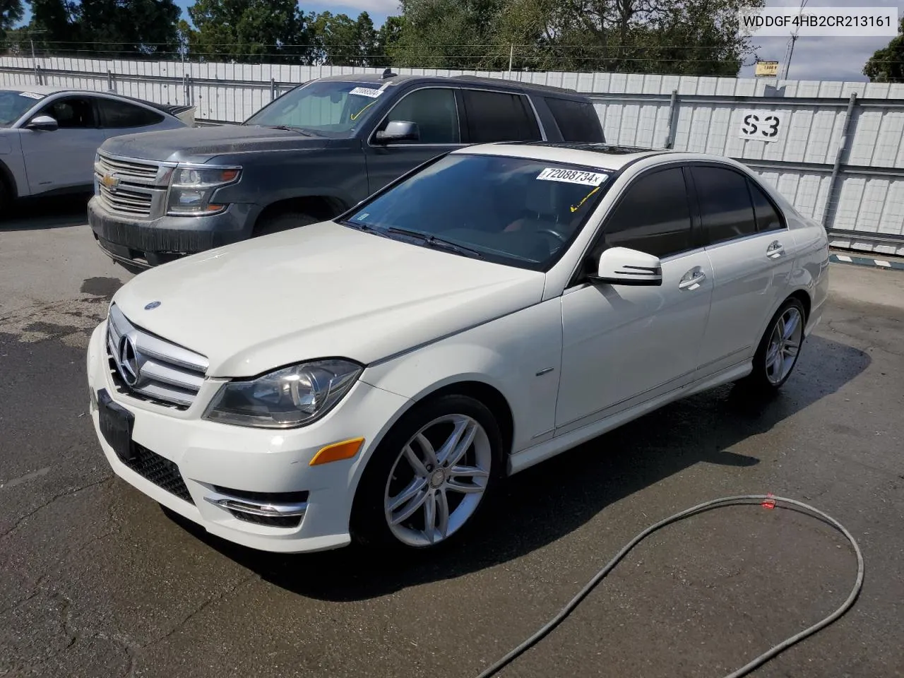 2012 Mercedes-Benz C 250 VIN: WDDGF4HB2CR213161 Lot: 72088734