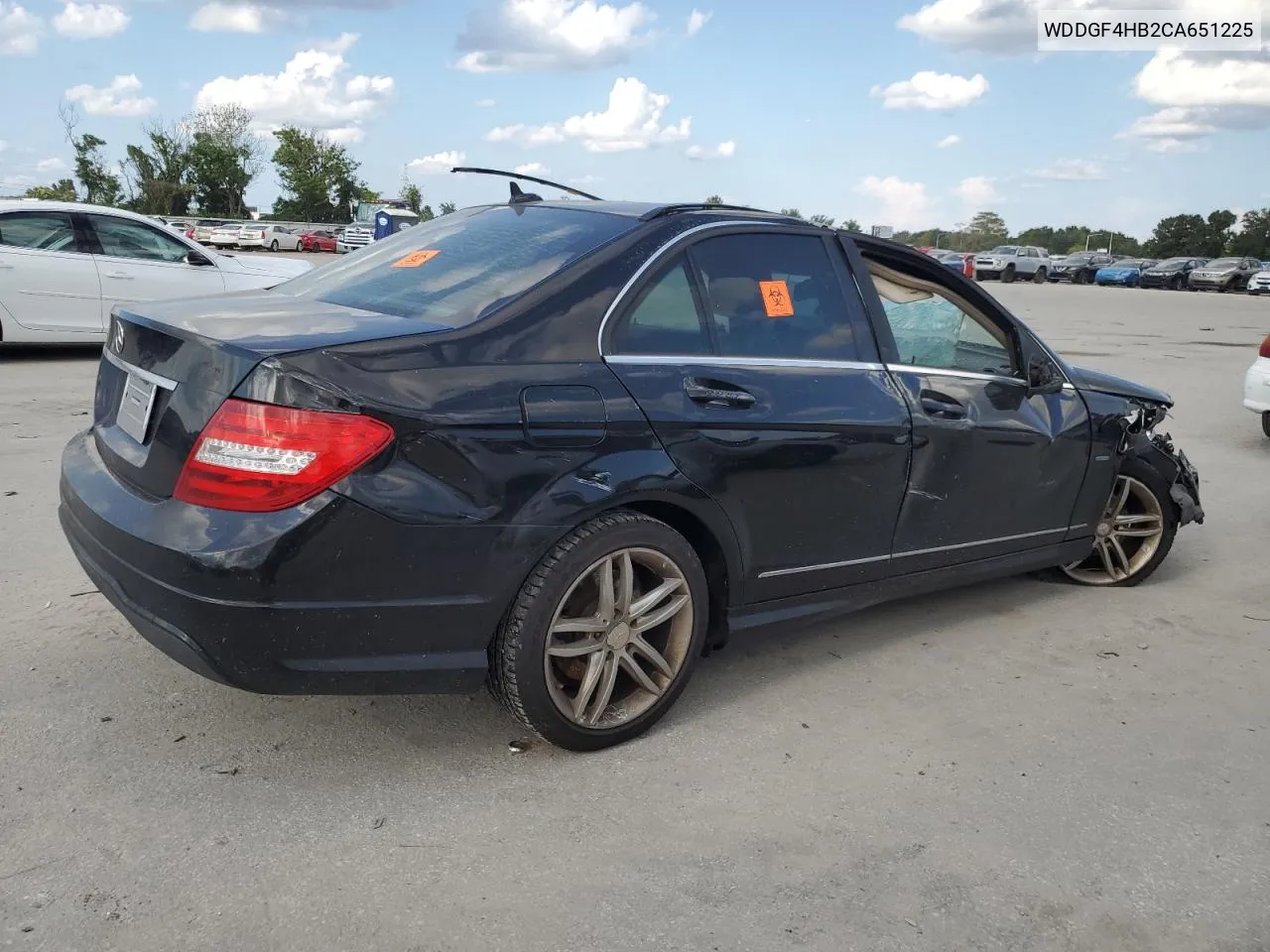 2012 Mercedes-Benz C 250 VIN: WDDGF4HB2CA651225 Lot: 72316144