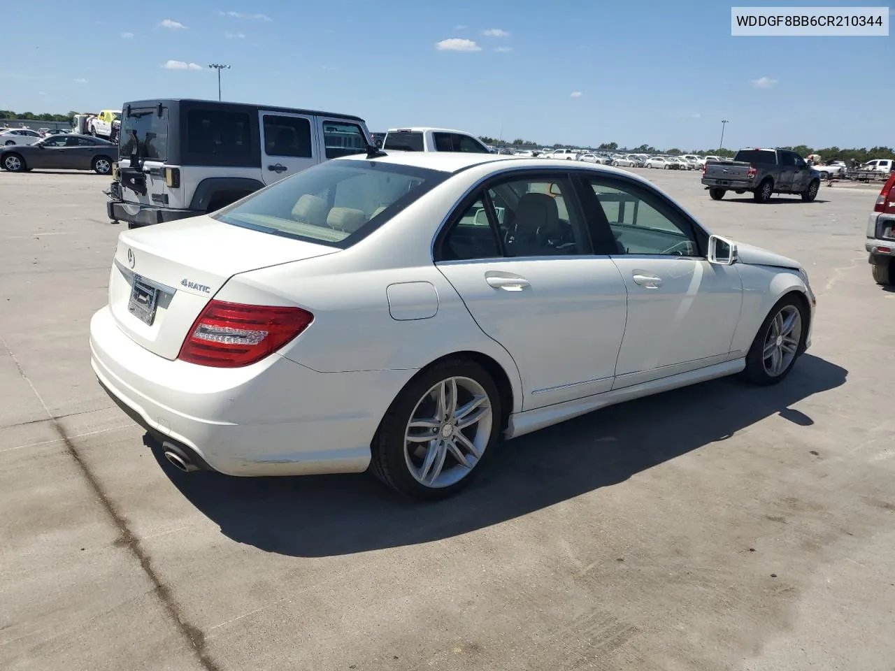 2012 Mercedes-Benz C 300 4Matic VIN: WDDGF8BB6CR210344 Lot: 72575214